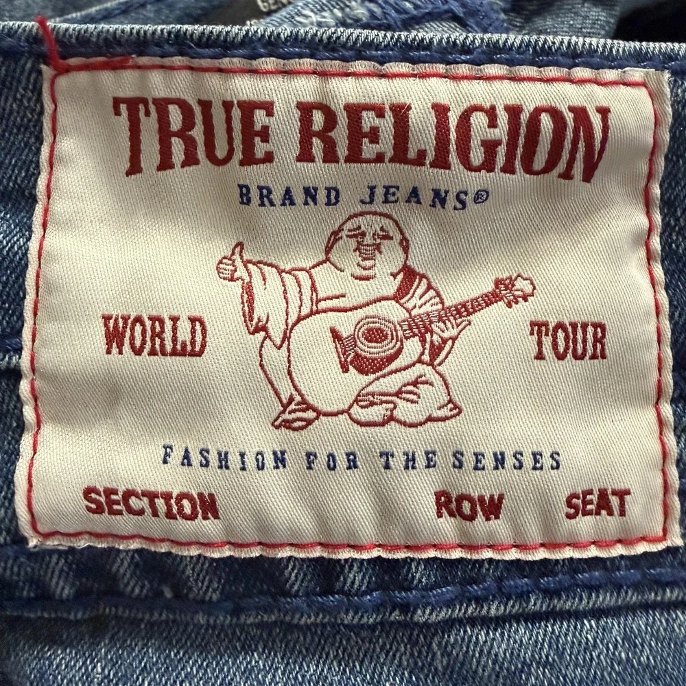 True Religion Geno Jeans Mens 42(44X31) Relaxed Slim Tapered Denim Stretch